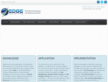 Tablet Screenshot of edgeinitiatives.com